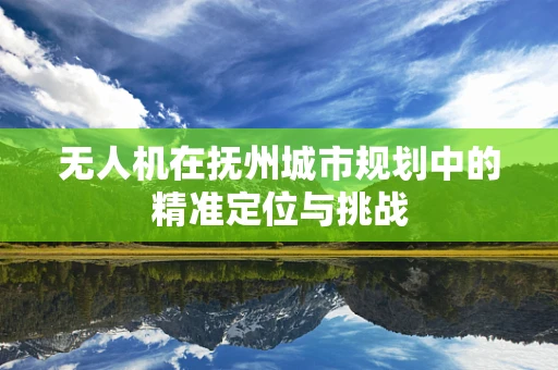 无人机在抚州城市规划中的精准定位与挑战