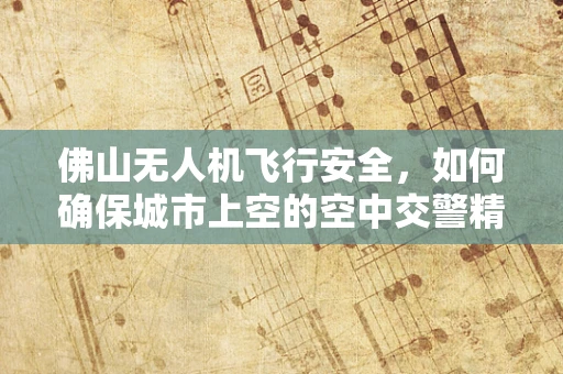 佛山无人机飞行安全，如何确保城市上空的空中交警精准高效？
