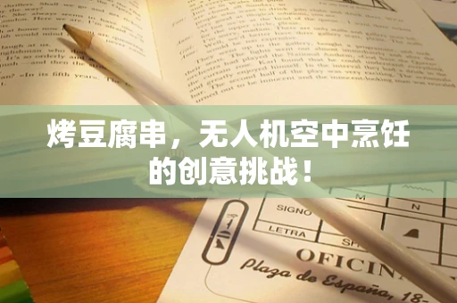 烤豆腐串，无人机空中烹饪的创意挑战！