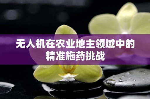 无人机在农业地主领域中的精准施药挑战