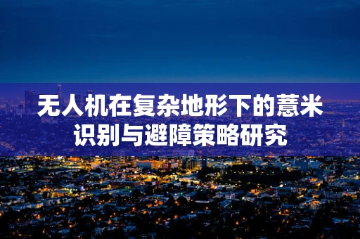 无人机在复杂地形下的薏米识别与避障策略研究
