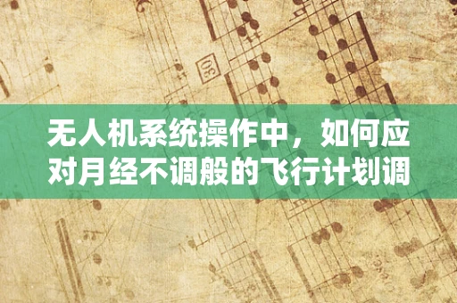 无人机系统操作中，如何应对月经不调般的飞行计划调整？