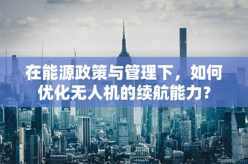 在能源政策与管理下，如何优化无人机的续航能力？
