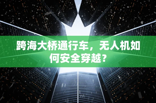 跨海大桥通行车，无人机如何安全穿越？