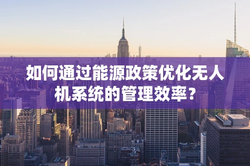 如何通过能源政策优化无人机系统的管理效率？