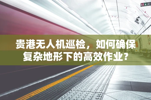 贵港无人机巡检，如何确保复杂地形下的高效作业？