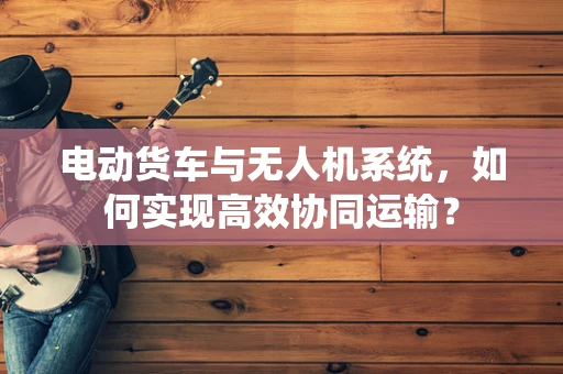 电动货车与无人机系统，如何实现高效协同运输？