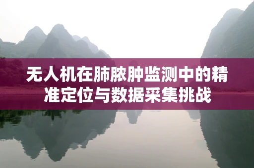 无人机在肺脓肿监测中的精准定位与数据采集挑战