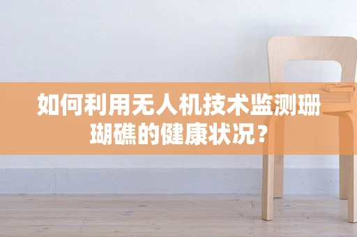 如何利用无人机技术监测珊瑚礁的健康状况？