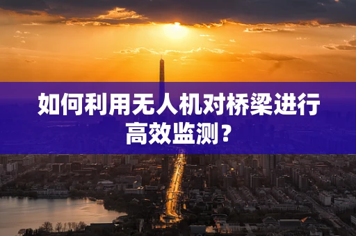 如何利用无人机对桥梁进行高效监测？