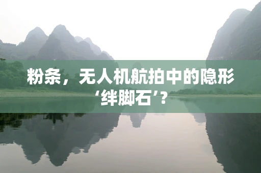 粉条，无人机航拍中的隐形‘绊脚石’？