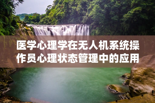 医学心理学在无人机系统操作员心理状态管理中的应用