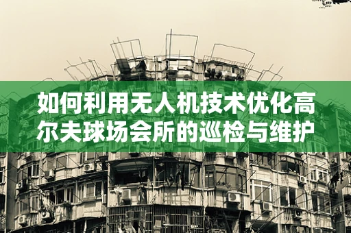 如何利用无人机技术优化高尔夫球场会所的巡检与维护？
