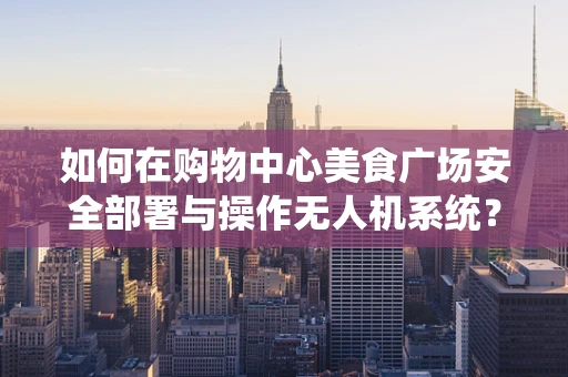 如何在购物中心美食广场安全部署与操作无人机系统？