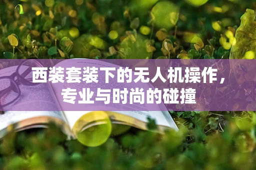 西装套装下的无人机操作，专业与时尚的碰撞