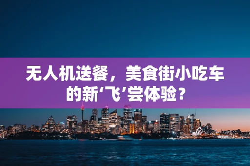 无人机送餐，美食街小吃车的新‘飞’尝体验？