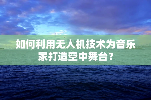 如何利用无人机技术为音乐家打造空中舞台？