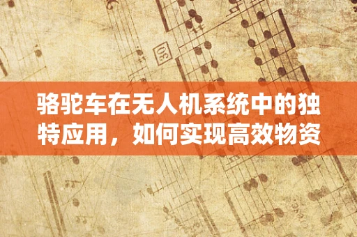 骆驼车在无人机系统中的独特应用，如何实现高效物资运输？