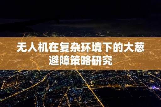 无人机在复杂环境下的大葱避障策略研究