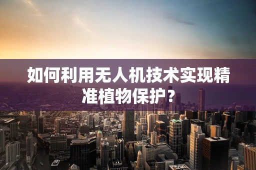 如何利用无人机技术实现精准植物保护？