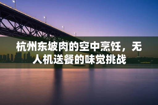 杭州东坡肉的空中烹饪，无人机送餐的味觉挑战