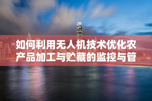 如何利用无人机技术优化农产品加工与贮藏的监控与管理？