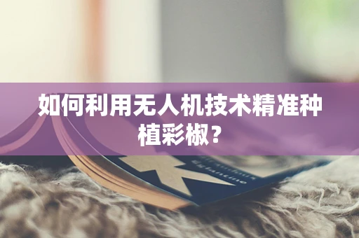 如何利用无人机技术精准种植彩椒？