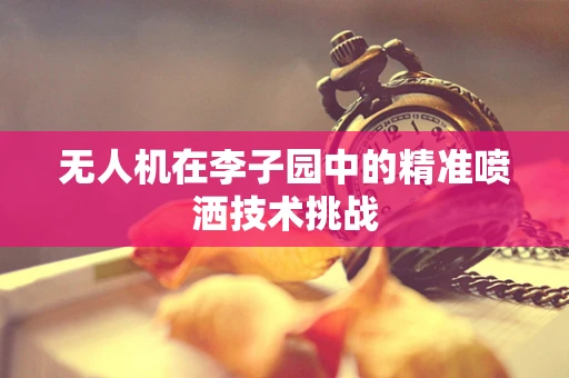 无人机在李子园中的精准喷洒技术挑战