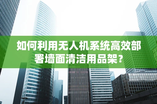 如何利用无人机系统高效部署墙面清洁用品架？