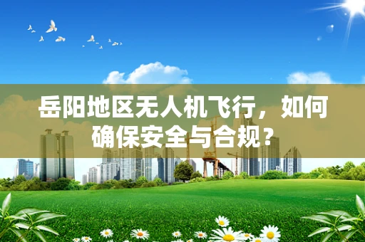 岳阳地区无人机飞行，如何确保安全与合规？