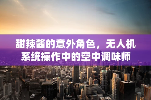 甜辣酱的意外角色，无人机系统操作中的空中调味师