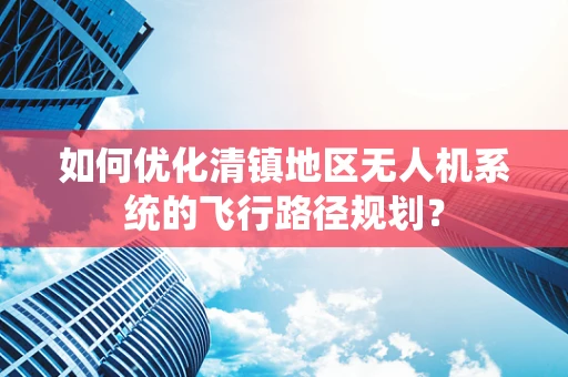 如何优化清镇地区无人机系统的飞行路径规划？
