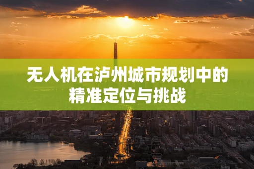 无人机在泸州城市规划中的精准定位与挑战