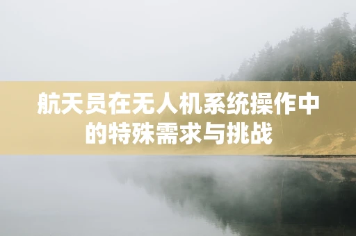 航天员在无人机系统操作中的特殊需求与挑战