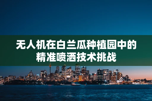 无人机在白兰瓜种植园中的精准喷洒技术挑战