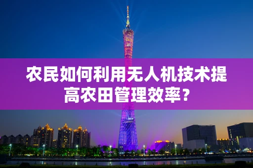 农民如何利用无人机技术提高农田管理效率？